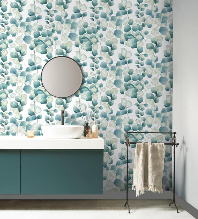 Thumbnail 3 de Timeet Peel and Stick Boho Leaf Wallpaper