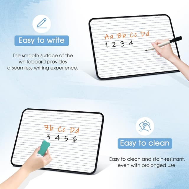 Thumbnail 4 de QUEENLINK Double-Sided Whiteboard 21x30cm