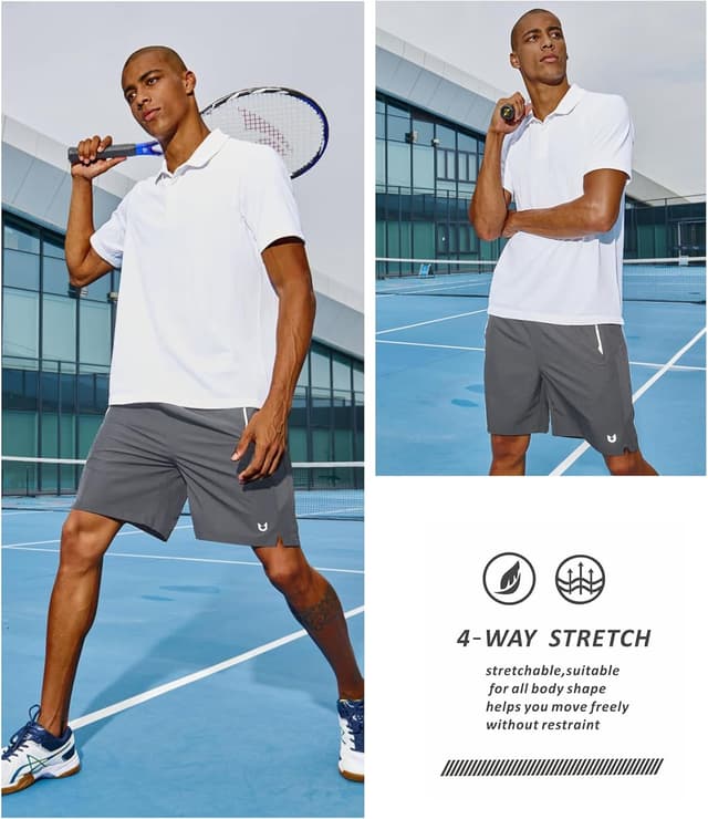 Detalle de NORTHYARD Men’s Running Athletic Shorts (5”/7”/9”)—Quick-Dry Workout, Tennis, Gym & Active Shorts