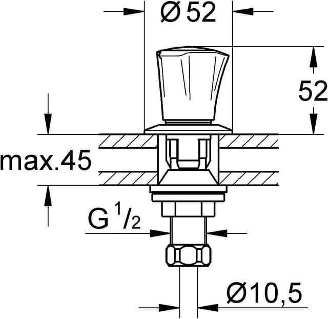 Detalle 2 de GROHE Costa L 18904001, robinet bidet