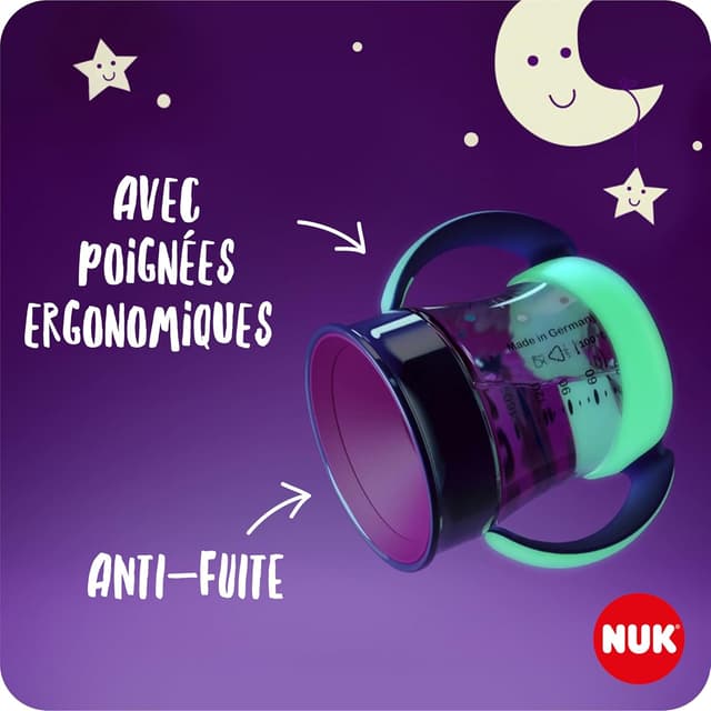 Detalle 1 de NUK Mini Magic Night antifuite 160 ml đ„€
