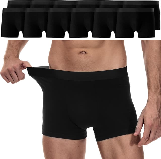 Thumbnail 6 de YouShow Boxer Uomo in cotone elasticizzato, confezione da 6/12 pezzi, senza etichette che graffiano