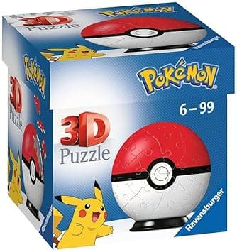 Detalle de Ravensburger Puzzle 3D Pokémon Pokéball 🧩 para Niños y Adultos