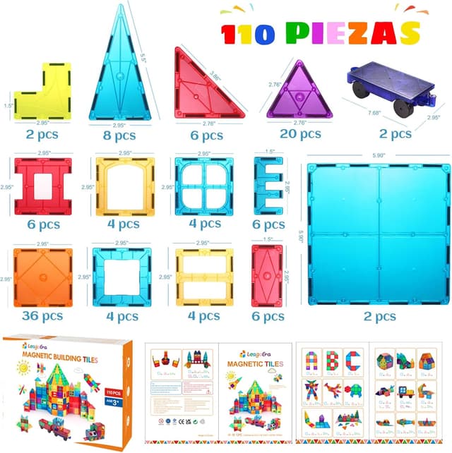 Thumbnail 5 de LeagoEra Bloques Magnéticos de Construcción para Niños 🧱