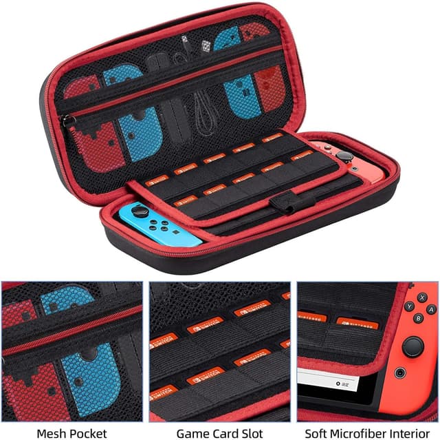 Thumbnail 2 de Carehabi Custodia per Nintendo Switch con organizer 19 giochi