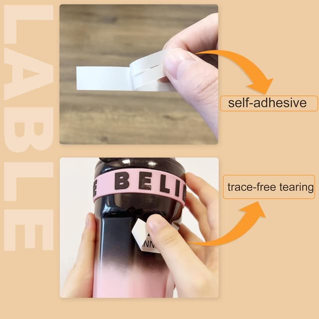 Detalle de kamo Bänder kompatibel mit Brother P-touch (12 mm, gelb) für TZe-631 / PT-Hxx & mehr – 5er-Pack