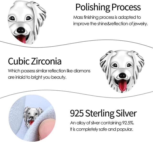 Thumbnail 6 de FLUFLO Charm Anhänger aus 925er Sterling Silber für Armband & Halskette (C01)