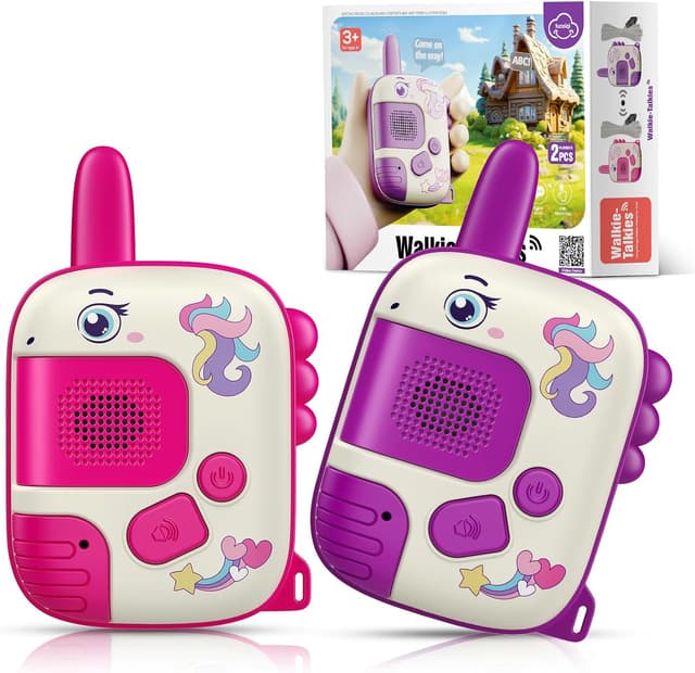 Imagen de Walkie Talkie Unicornio para niños 3-9 años 1000 ft en OfertitasTOP
