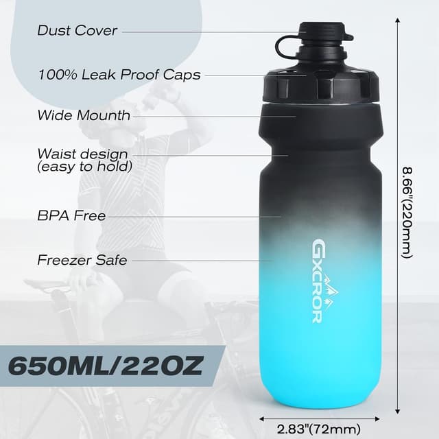 Detalle de Bike water bottle holder combo, 650 ml