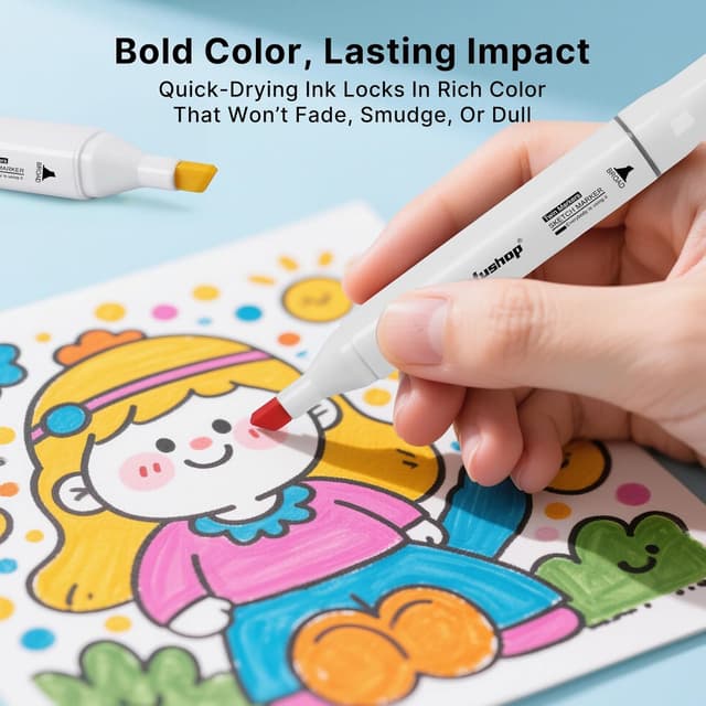 Detalle 2 de Tongfushop 80 alcohol markers set