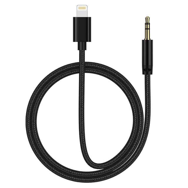 Detalle de Auto Aux Kabel Lightning auf 3,5-mm Klinke für iPhone – HiFi Audio 1 m (für iPhone 14/13/12/11, SE, iPod, iPad)