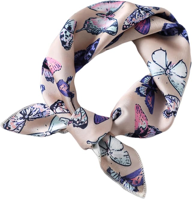 Detalle de MAIRY 23.5 inch Satin Head Scarf (50 x 50cm) – silk-like hair, neck and hijab wrap for women and girls