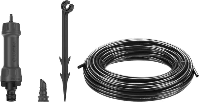 Detalle 2 de GARDENA Start Set Pflanzreihen S (13010-20) – Micro-Drip-Gartenbewässerung für Reihenpflanzungen