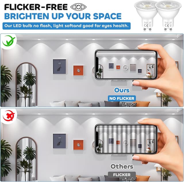 Thumbnail 5 de Bombillas LED GU10 Spot 5W 500 lm 6500K paquete 10