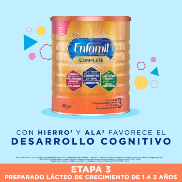 Detalle 2 de Enfamil 3 Premium Complete 12x800 gr