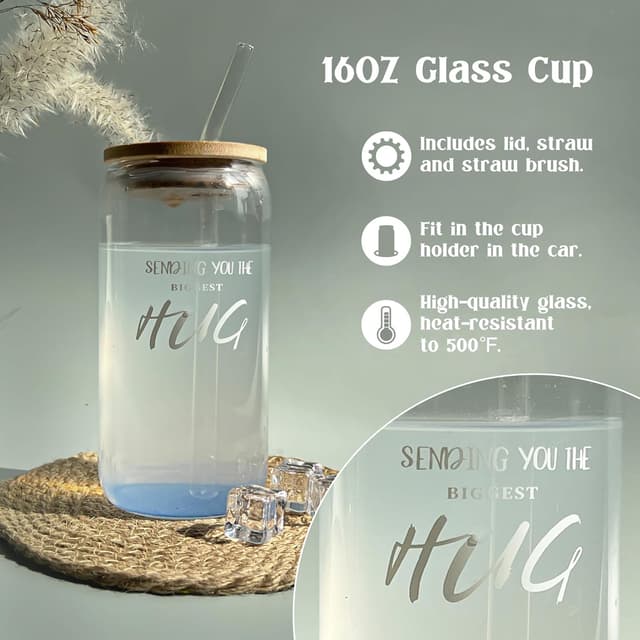 Detalle de AHAGIFTREE Get Well Soon Gift Basket Set for Women (12 Pieces) in Navy Blue