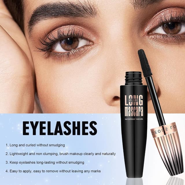 Thumbnail 6 de Mascara 4D Waterproof Fibre Soie 10ml 🎀