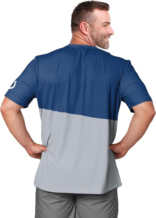 Detalle 2 de FOCO Men’s NFL Team Logo Cropped Rash Guard Swim Shirt (Officially Licensed)