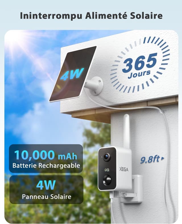 Thumbnail 1 de Xega 4G LTE Caméra Surveillance