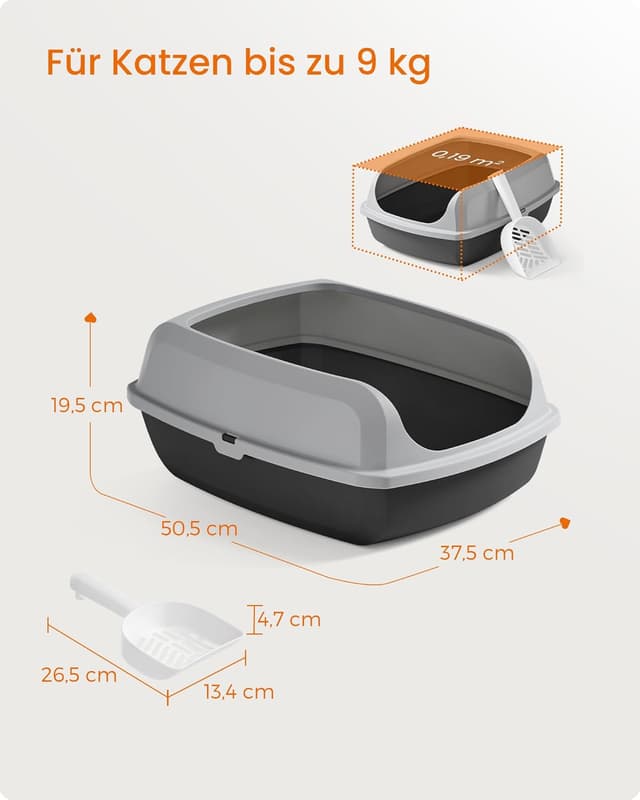 Detalle 2 de Feandrea Katzenklo 50,5 x 37,5 x 19,5 cm XL