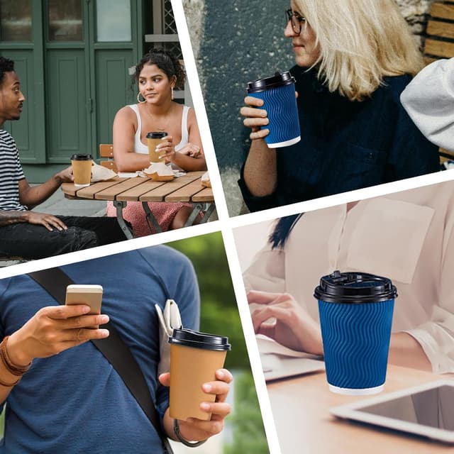 Thumbnail 5 de SIUQ 150-Pack Coffee Cup Lids ⚙