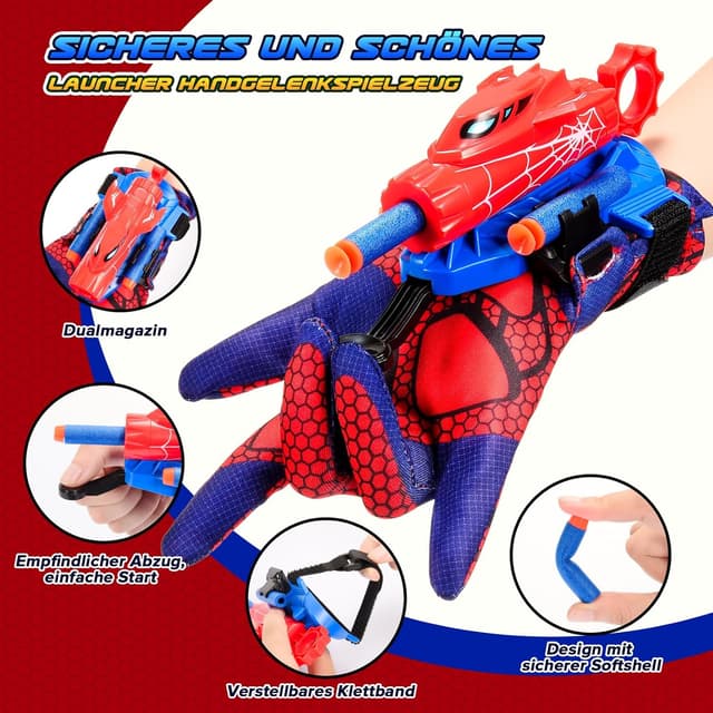 Detalle 2 de Spid-er Launcher 2er Set Spielzeug 40 Darts
