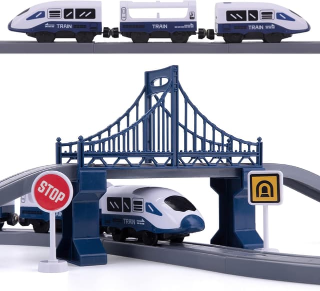 Detalle 2 de Electric train set 104 pcs for toddlers