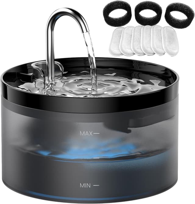 Detalle de GIOTOHUN Cat Fountain 2L with 6 filters 🐱