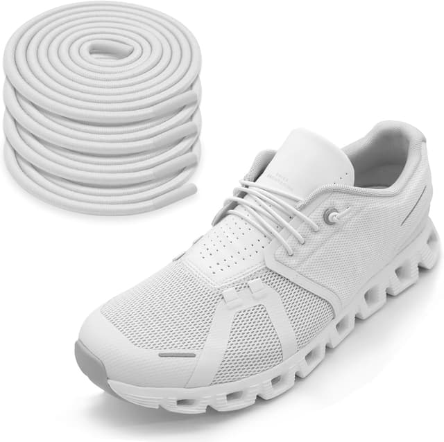 Detalle de Elastische Schnürsenkel NDTEZUGT (2 Paar) – dünne 2,5 mm Schnürsenkel ohne Binden für On Cloud 5 & 6