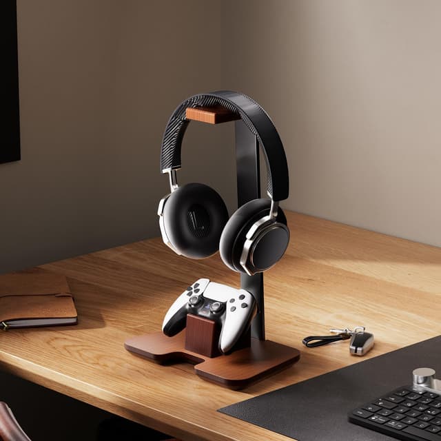 Thumbnail 6 de CUIWHRL Controller Stand Wood Headphone Stand