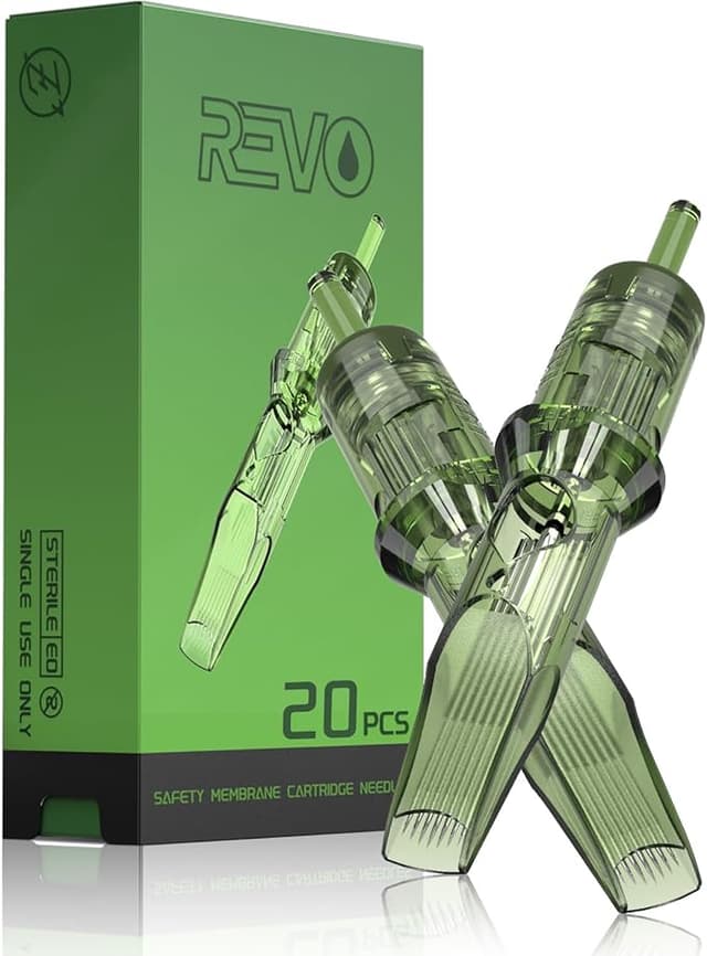 Detalle de INKin REVO 25RM Agujas Cartucho Tatuaje Bugpin Magnum 20pcs
