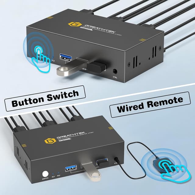 Thumbnail 4 de 8K HDMI KVM Switch Dual Monitor 8K@60Hz