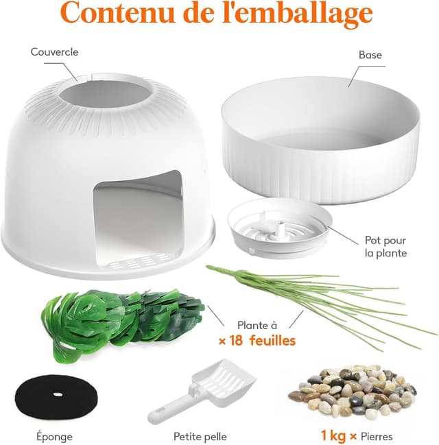 Thumbnail 6 de Lifewit Bac à Litière Camouflé 48×120 cm