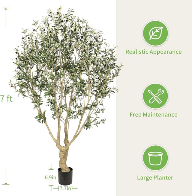 Thumbnail 2 de Realead Faux Olive Tree 7ft
