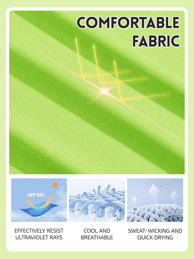 Detalle 1 de TACVASEN Womens Long Sleeve UV Sun Protection Top (UPF 50+)