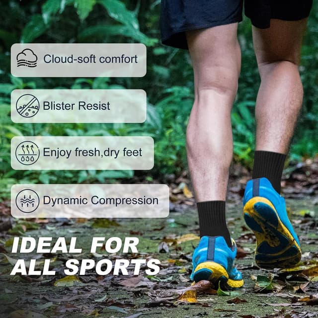 Detalle de Stoeury running socks Anti-Blister quarter 3 pairs