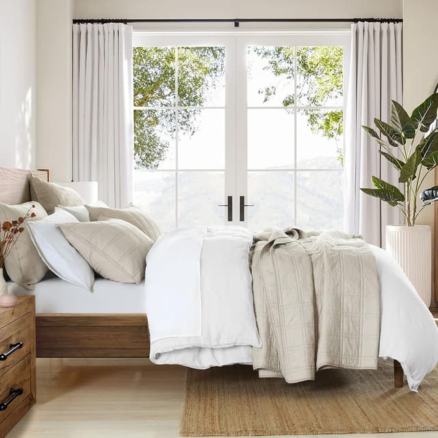 Detalle de 100% Cotton Quilt Twin 2-Piece Set, Beige