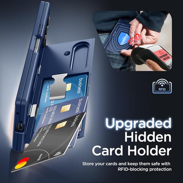 Thumbnail 3 de TONGATE Wallet Z Fold 7 Case 4-Card, Blue