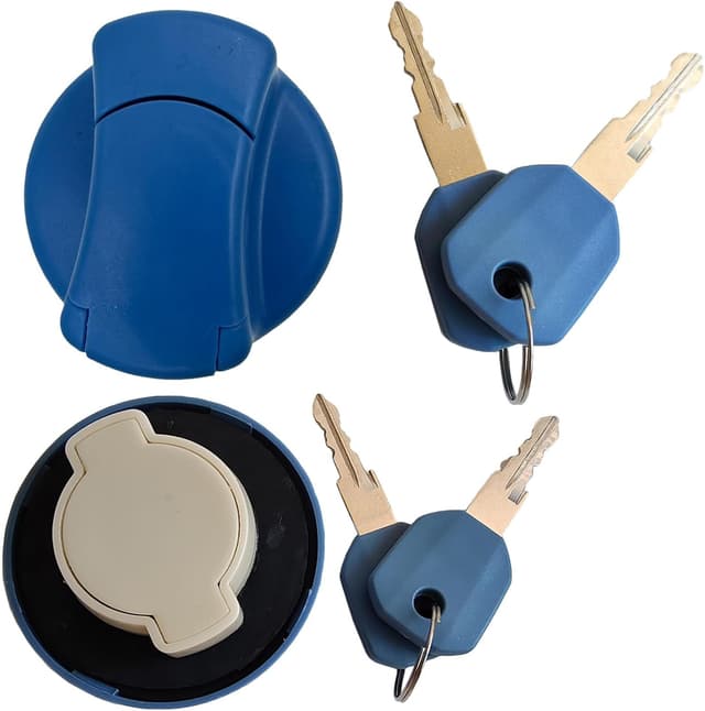 Detalle 2 de Locking AdBlue Tank Cap 40mm Set with 2 Keys (fits Mercedes, DAF, MAN, Iveco, Volvo & Scania trucks)