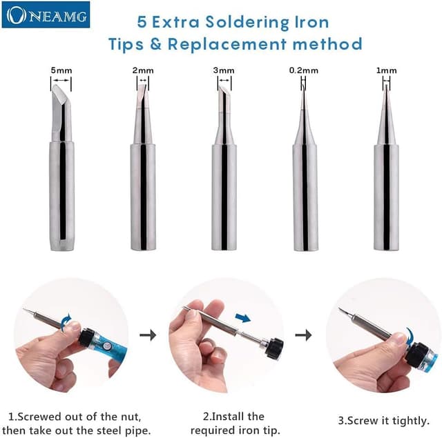 Thumbnail 4 de Kit de soldador temperatura ajustable 200–450 °C