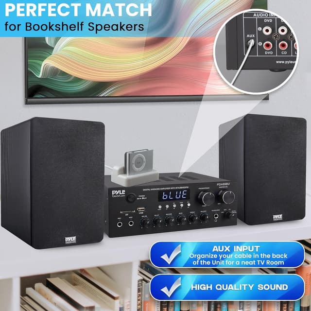 Thumbnail 4 de Pyle Home Audio Amplifier H300