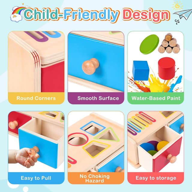 Detalle 2 de Montessori Sortierspiel ab 1 Jahr