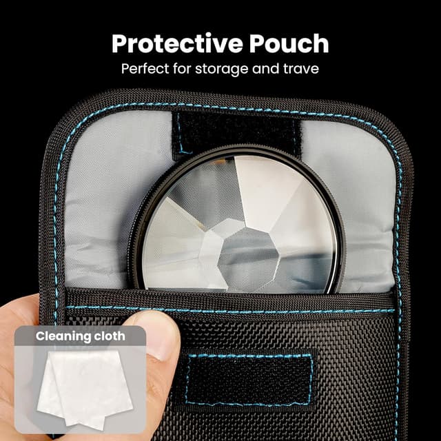 Thumbnail 6 de WalkingWay 8-Repetition Prism Lens Filter 58mm kaleidoscope-style multi-image effects filter