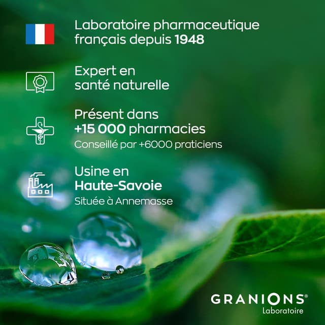 Thumbnail 6 de GRANIONS Complexe Transit Psyllium 3 g (fibres de pomme et avoine) + vitamine B2, sans gluten — Cure de 2 mois