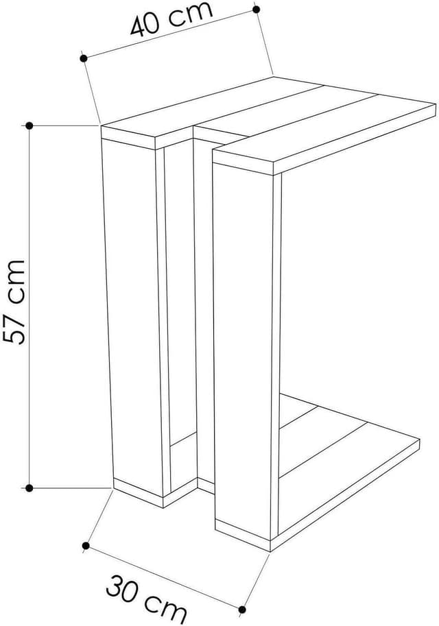 Detalle de Dmora Calliope tavolino da caffè 30x40