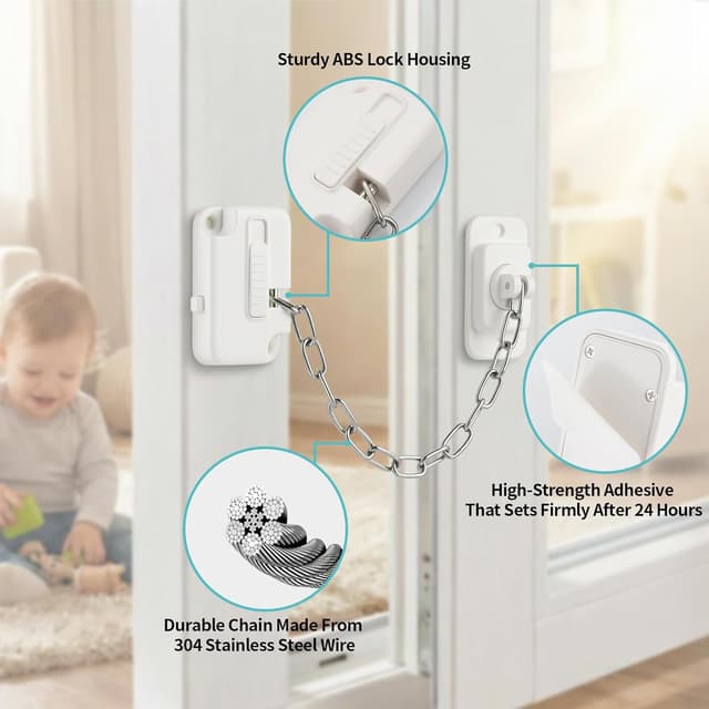 Detalle 2 de OTraki Securite Fenêtre Enfant Barrière 4 pièces