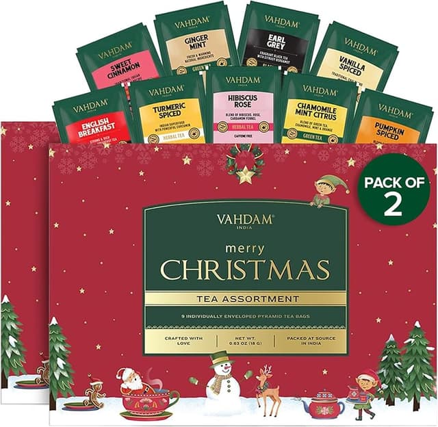 Detalle 2 de Vahdam Caja de Té Surtido Blush 🎁 Tés Premium para Regalo