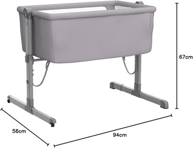 Detalle 2 de Babify - Minicuna Colecho Regulable, Grises Sueños