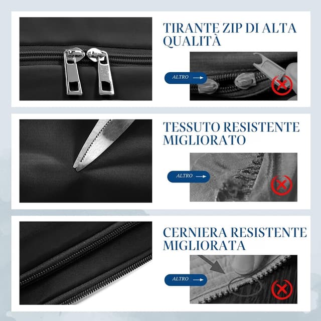 Thumbnail 6 de Zaino VMIKIV 40x30x20 per bagaglio a mano Ryanair, Wizz Air e Vueling con scomparto laptop e tasca antifurto