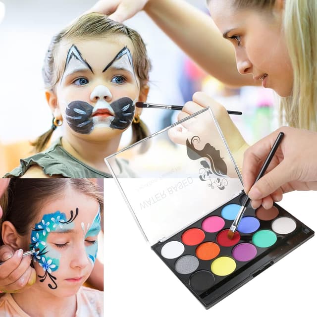 Detalle 2 de URAQT Face Paint 15-Colour Palette